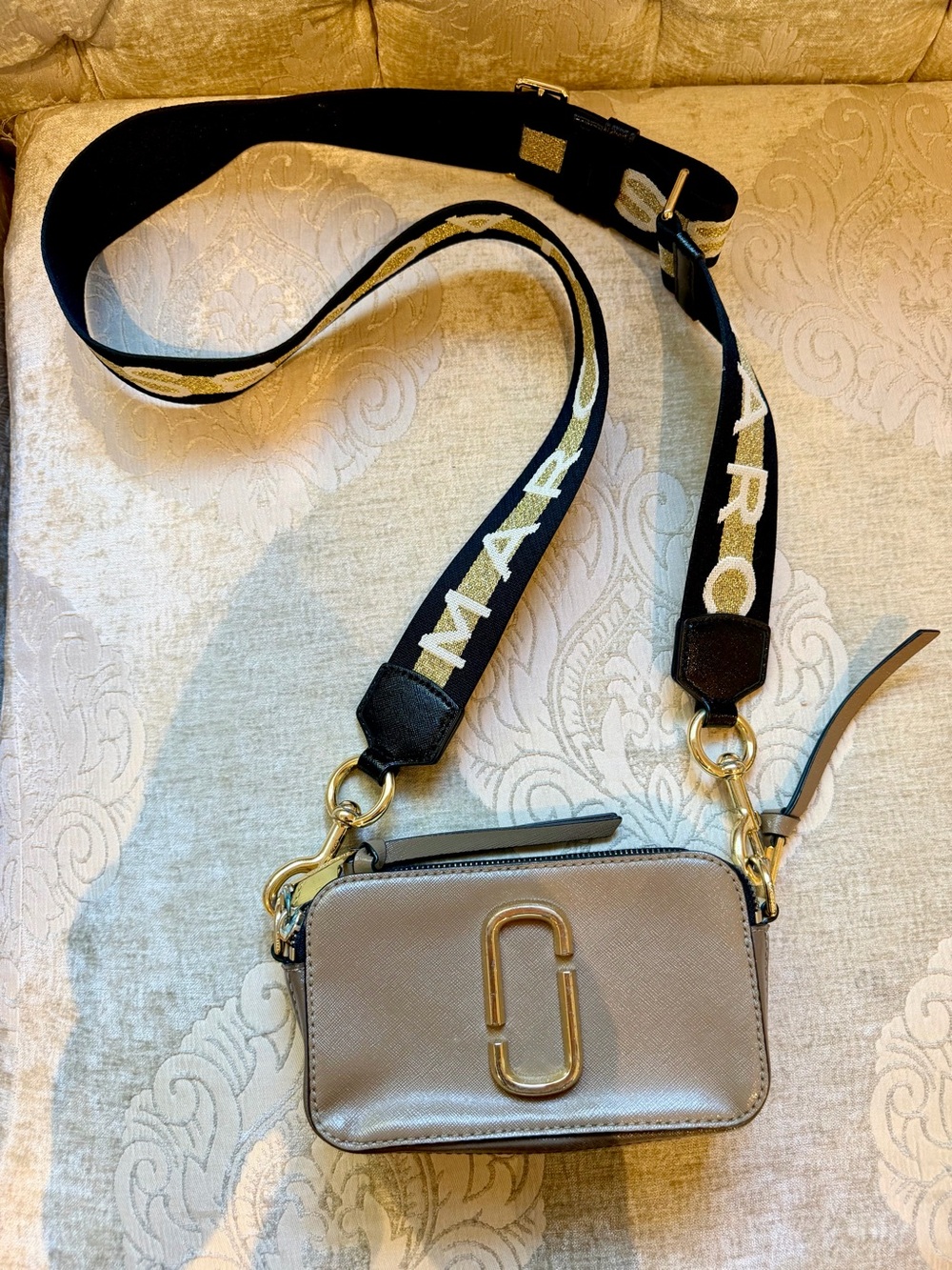 Marc Jacobs Gray Snapshot Camera Crossbody Bag